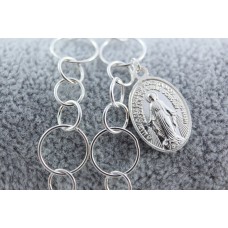 Bransoletka Zawierzenia Maryi różne oczka srebro 925 3,9 gr Bransoletka Zawierzenia Maryi różne oczka srebro 925 3,9 gr